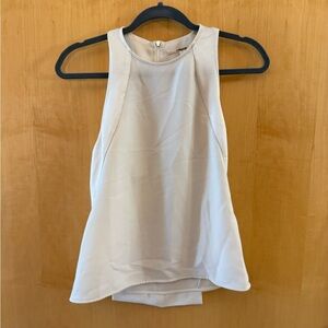 Women's White Sleeveless Top